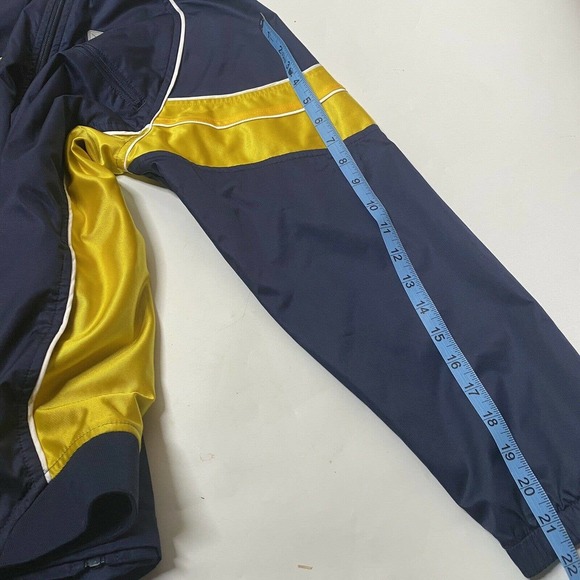 Nike Athletics Youth SZ L 14-16 Track Jacket Full Zip Windbreaker Blue Gold - Picture 10 of 10